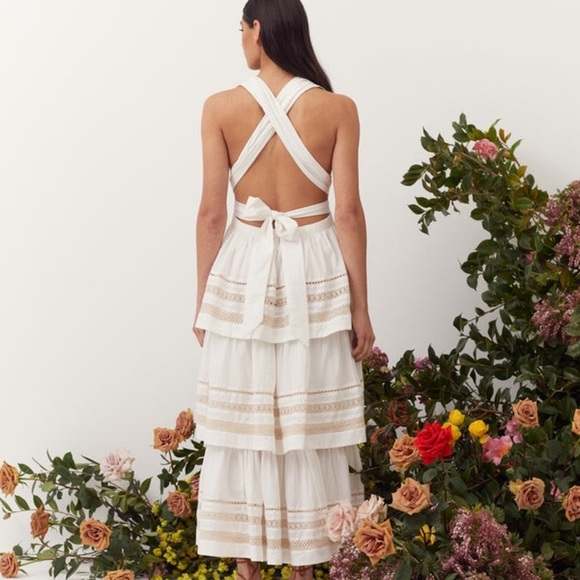 HANNAH DAVINA DRESS, GARDENIA - Picture 4 of 15